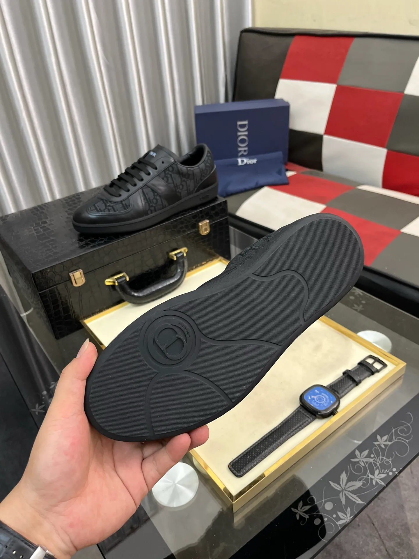 Men's Men's Shoes 💰400⌚️⌚️《Dior DIOR*》The latest and most popular casual shoes, top brand [seduce] luxury~purchase, top~quality. [Strong] The upper is made of imported breathable cowhide with material ➕ breathable sheepskin feet (•) and fine workmanship. Original stylish and stylish soft rubber wear-resistant outsole, light and comfortable on the foot, size: 38-442️⃣colors available
